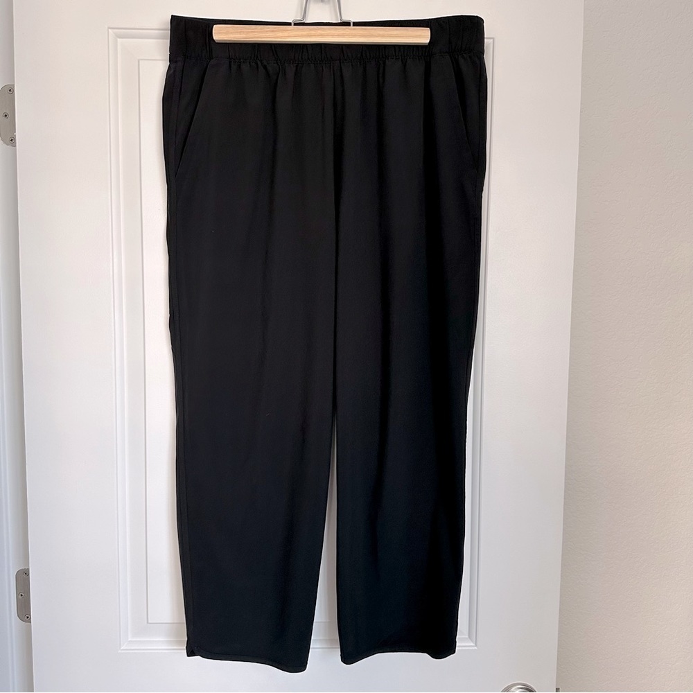Talbots Black Casual Wide Leg Pants with pockets